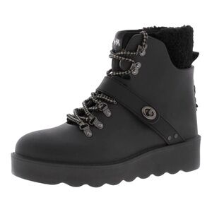 Coach Urban Hiker Black Rubber Boots Women’s 10 Gorpcore Rain Lug Sole